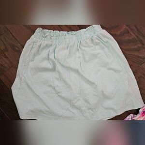 Lands' End Women's Pale Blue Skirt With Shorts Built In